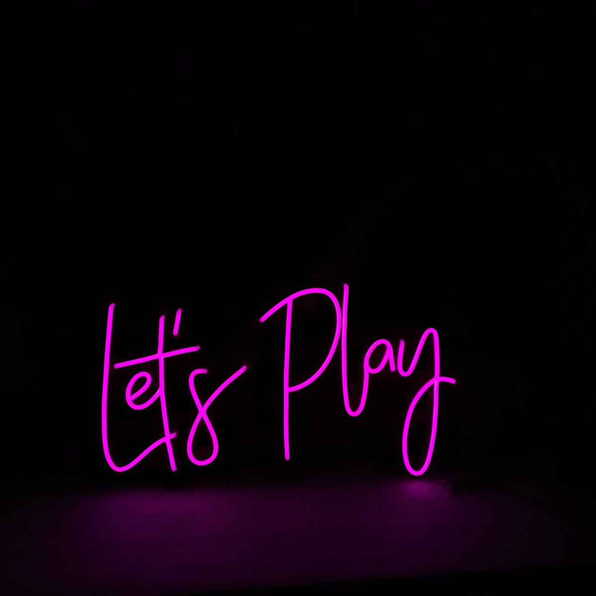 &quot; Let&#39;s Play&quot; Neon Led Sign