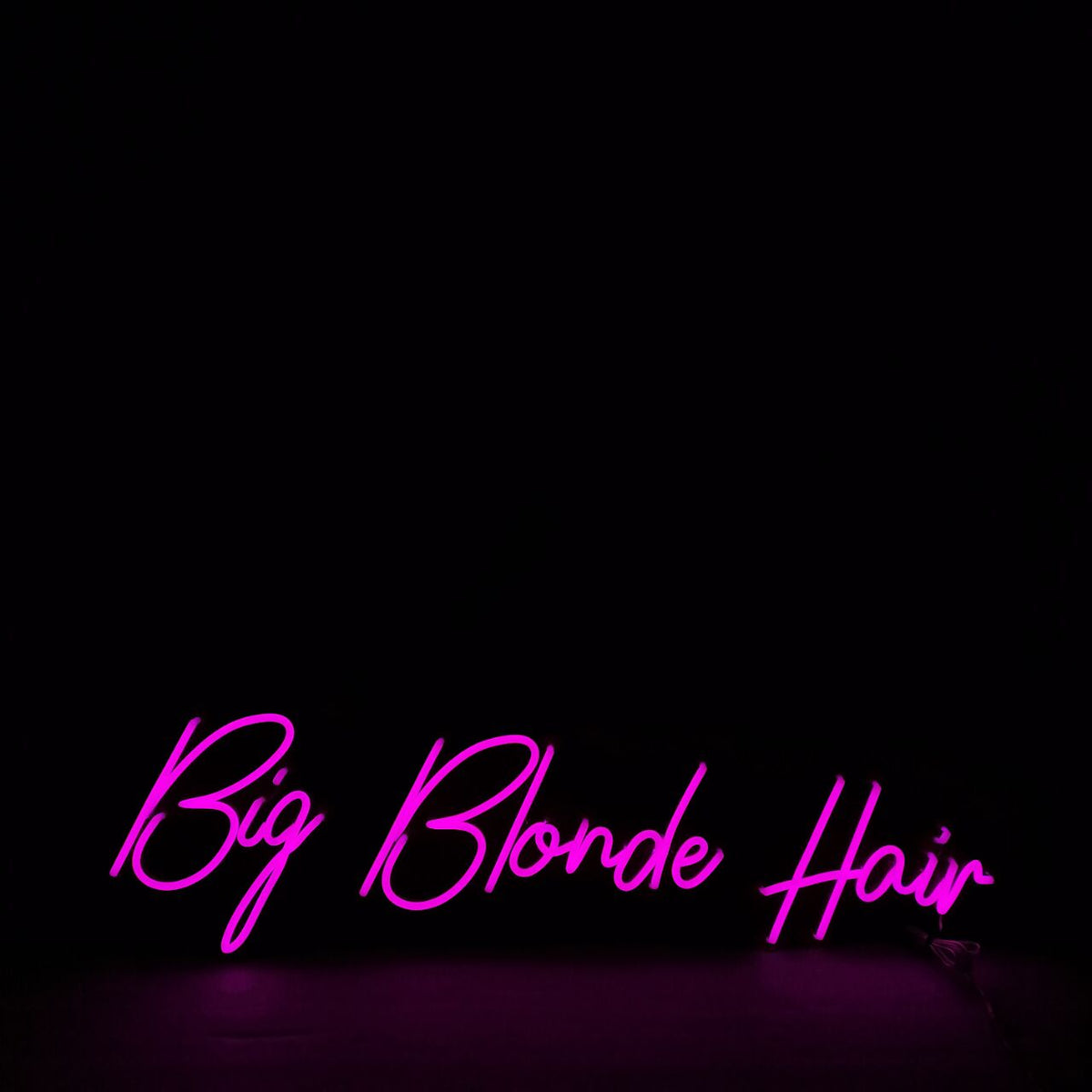 &quot;Big Blonde Hair&quot; Neon Led Sign