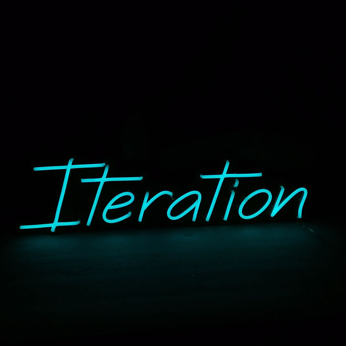 &quot;Iteration&quot; Neon Led Sign