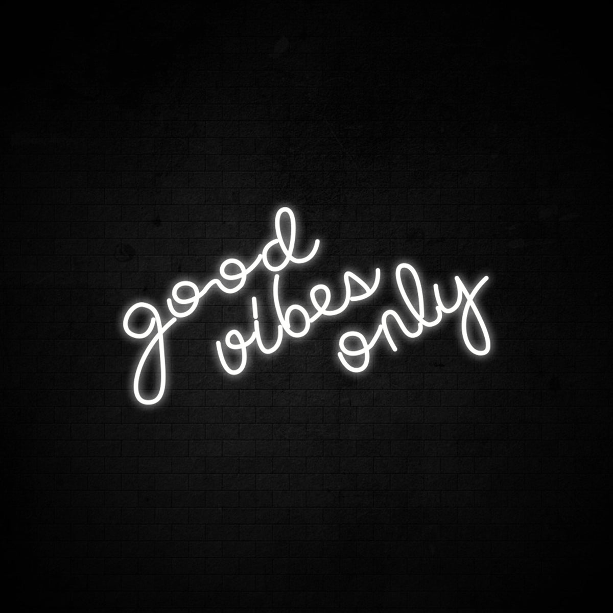 good vibes only home decor led neon sign