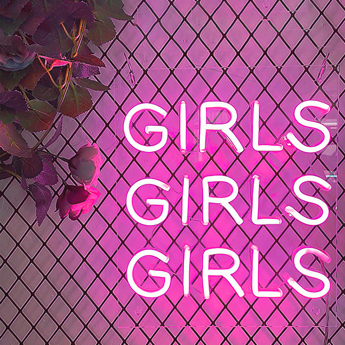 &quot;Girls Girls Girls&quot; Neon Led Sign