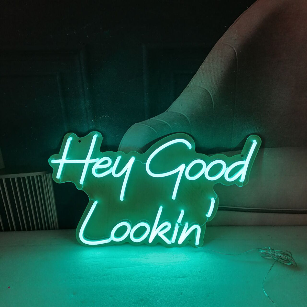 &quot;Hey Good Lookin&quot; Neon Led Sign