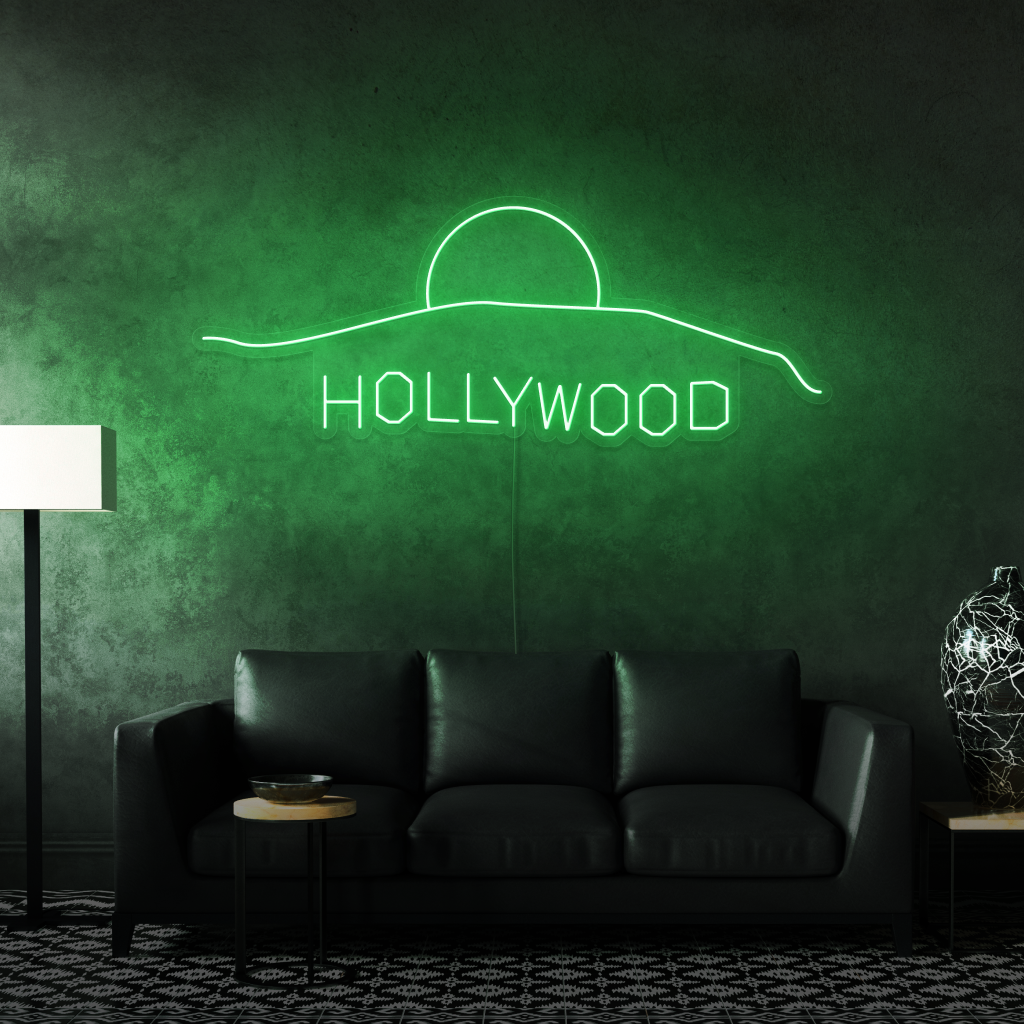 &quot;Hollywood&quot; Neon Led Sign