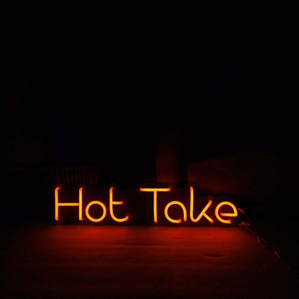 &quot;Hot Take&quot; Neon Led Sign