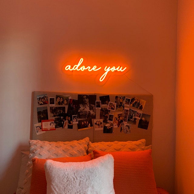 &quot;adore you&quot; Neon Led Sign