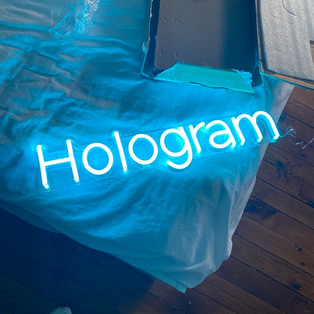 &quot;Hologram&quot; Neon Led Sign