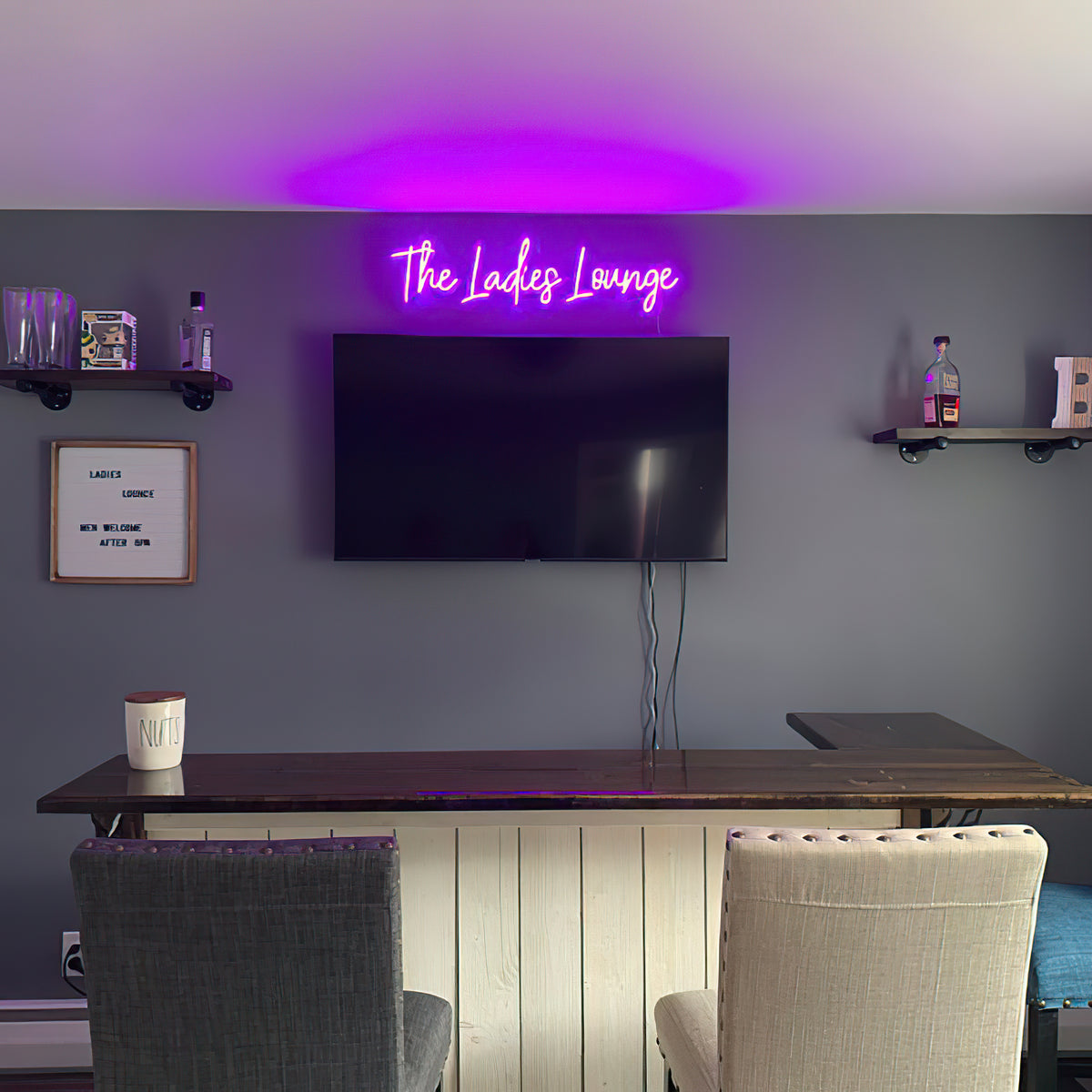 &quot;The Ladies Lounge&quot; Neon Led Sign