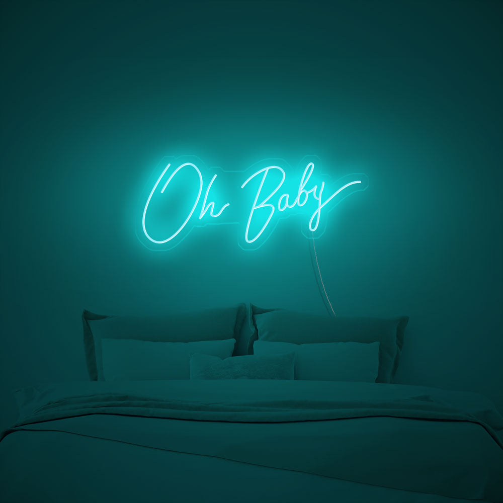 &quot;Oh Baby&quot; led neon sign