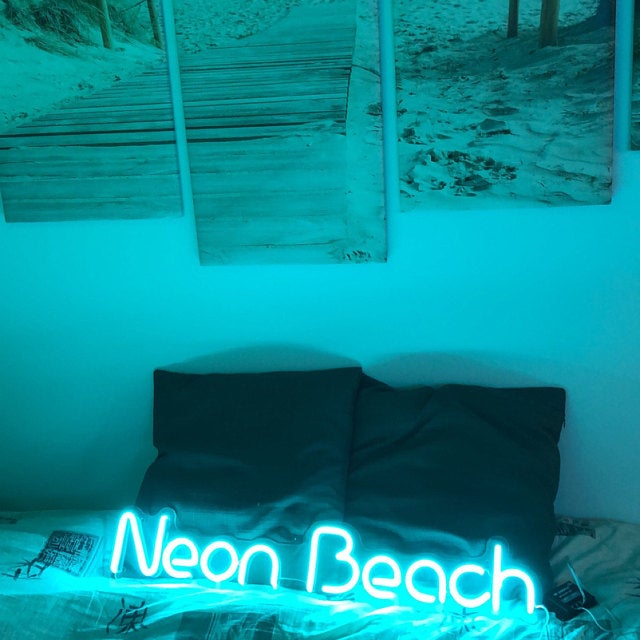 &quot;Neon Beach&quot; Neon Led Sign
