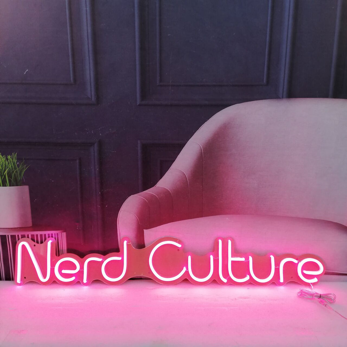 &quot;Nerd Culture&quot; Neon Led Sign