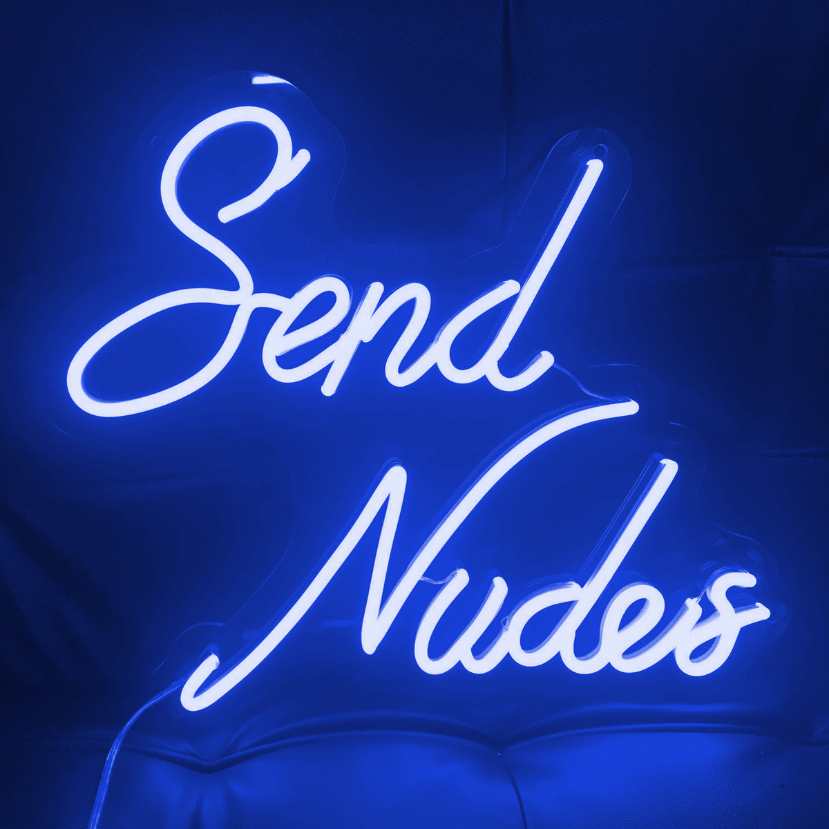&quot;Send Nudes&quot; Neon Led Sign