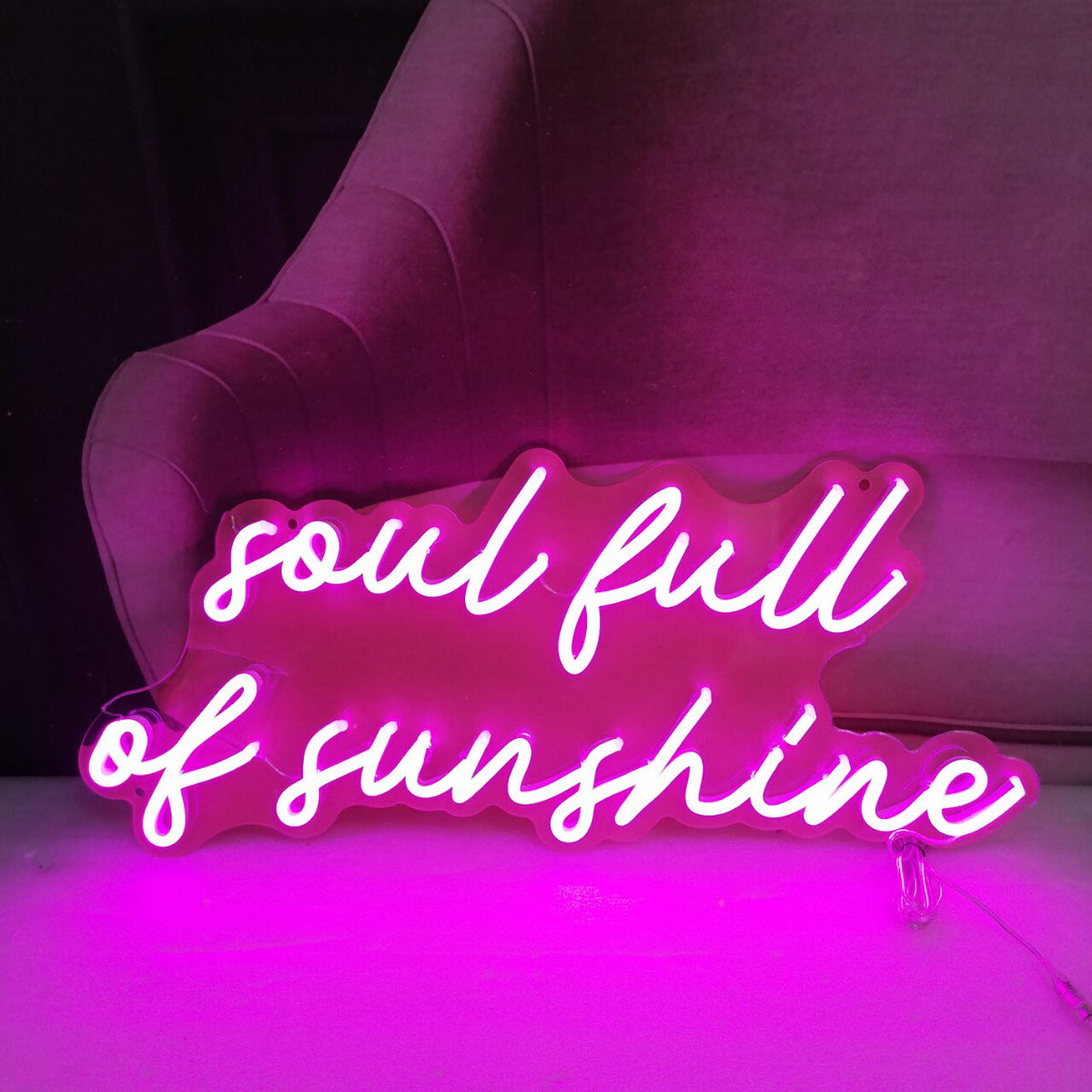&quot;soul full  of sunshine&quot; Neon Sign