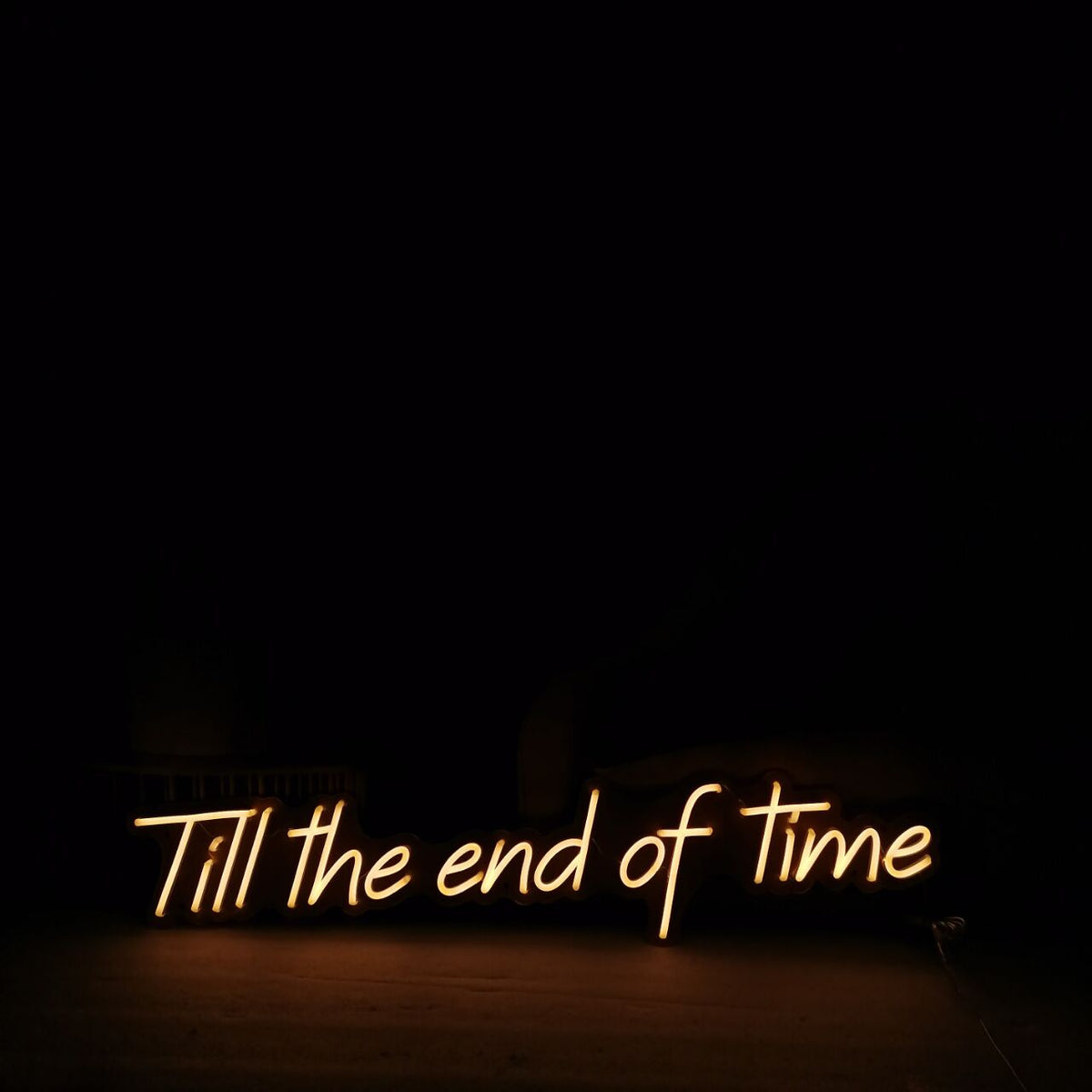 &quot;Till the end of time&quot; Neon Sign