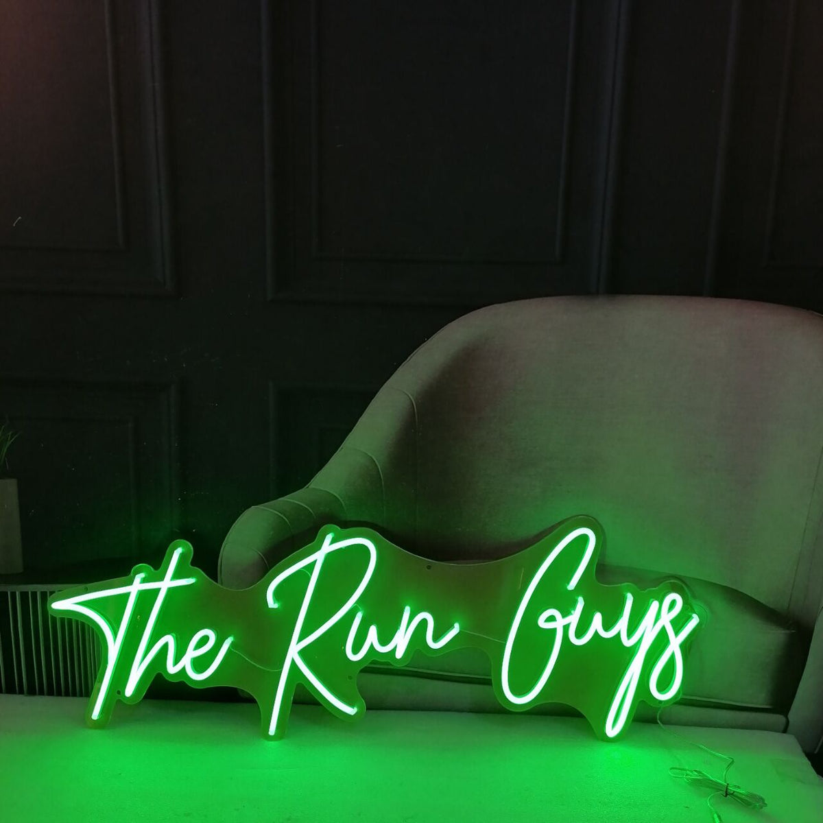 &quot;The Run Guys&quot; Neon Led Sign